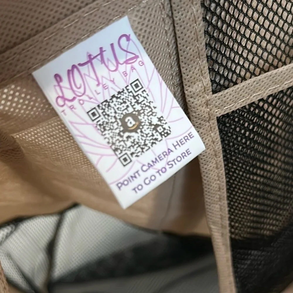 LOTUS Trolley Bag in Tan and Black